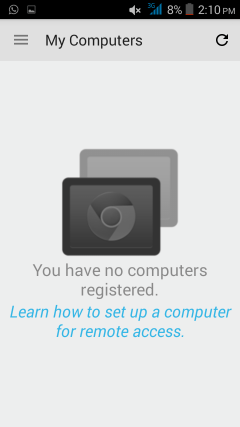 Chrome 远程桌面现在没有注册计算机