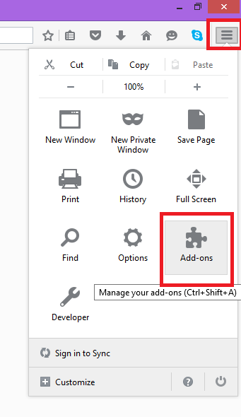 open Firefox-add-onsbeheerder
