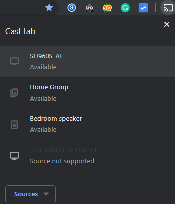 zoznam zariadení chromecast na