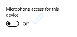 Accesul la microfon dezactivat