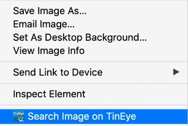 Искать в Tinyeye Add в Firefox
