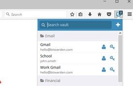 Дополнение Vault для Firefox