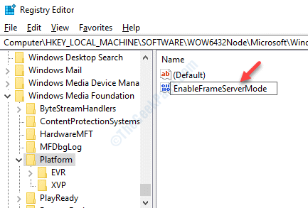 Yeni Dword Yeniden Adlandırma Enableframeservermode Çift Tıklama