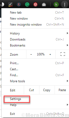 Chrome Ayarları