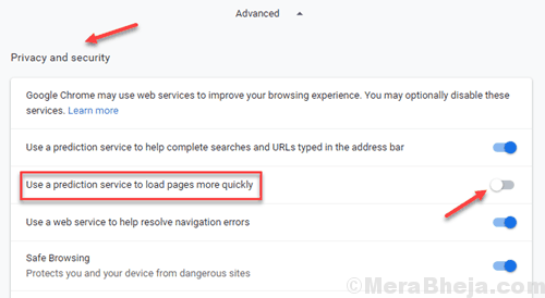Chrome Tahmini Kapalı
