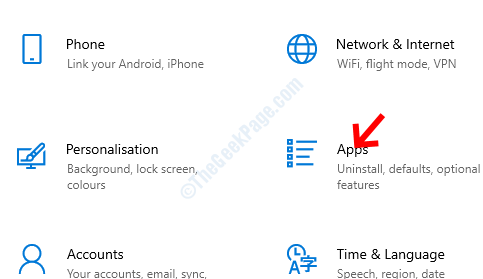 Aplicaciones de configuración