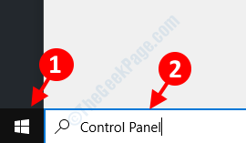 Panel de control de inicio de búsqueda de escritorio