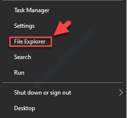 Inicio Haga clic derecho en el Explorador de archivos