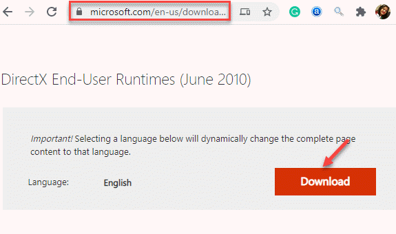 المتصفح قم بزيارة Windows End User Runtimes Download Page تنزيل الصفحة