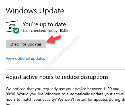 Actualización y seguridad Actualización de Windows Buscar actualizaciones