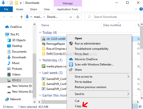 Vlc Media Player Kurulum Dosyası Sağ Tıkla Kopyala