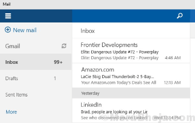 Мин. Календарь Microsoft Mail