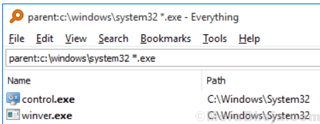 Инструмент поиска Everything Desktop