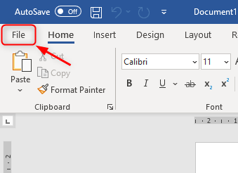 MS Word 파일로 이동
