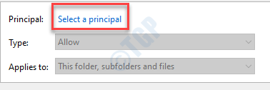 Seleziona un principio Aggiungi min