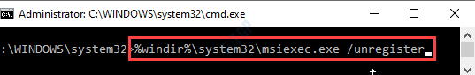 Avregistrera Msiexec Min