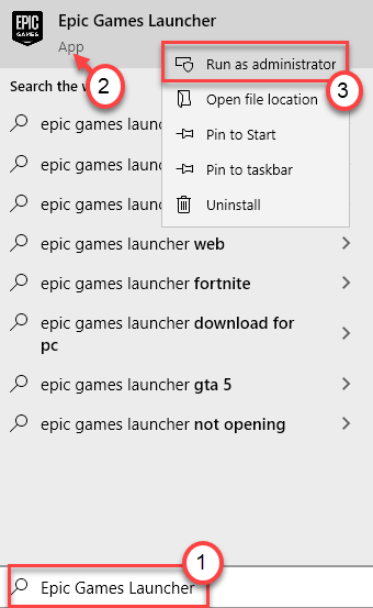 Epic Games Kör som Admin Min
