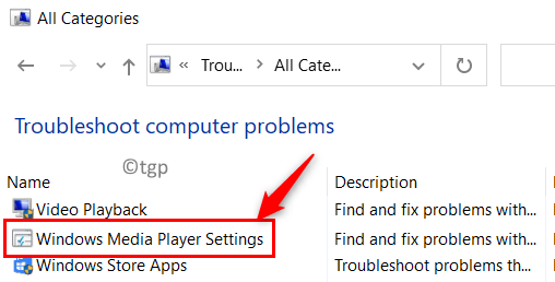Dépannage des paramètres du lecteur Windows Mwdia Min