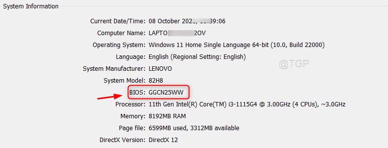 Dxdiag Window Bios Версия Win11 Мин.