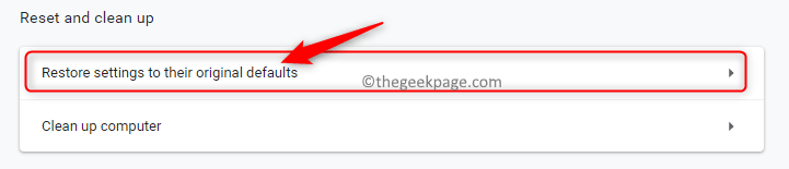 Chrome Reset Standaardinstellingen herstellen Min