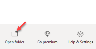 Onedrive Åbn mappe