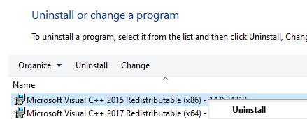 Απεγκαταστήστε τα προγράμματα X86