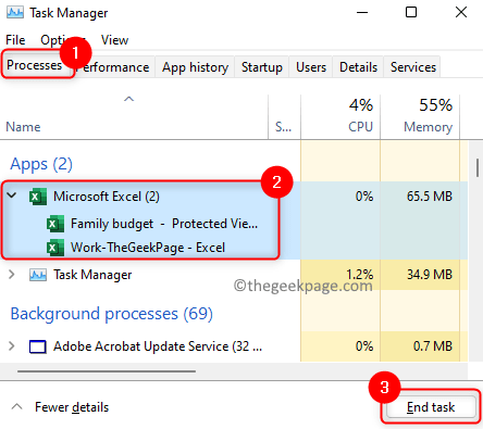 Task Manager Fine attività Excel Min