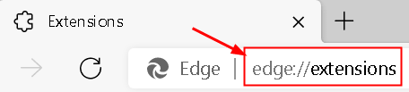 Edge 확장 주소 표시줄 최소