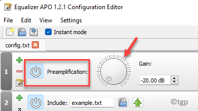 Ecualizador Apo Editor Preamplificación Ajustar Volumen Mín.