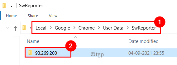 Brugerdata Swreporter Chrome-versionsmappe Min