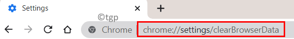 Chrome Ryd browserdata Adresselinje Min