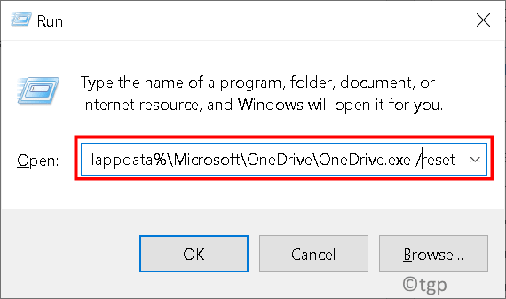 运行 Localappdata 重置 Onedrive Min