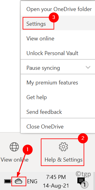 Onedrive 设置任务栏最小