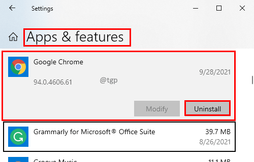 Desinstalar Chrome Min