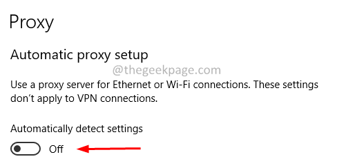 Proxy letiltása