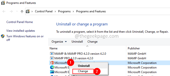 Ms Office alkalmazás módosítása