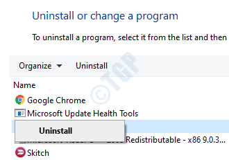 2 Odstranite program