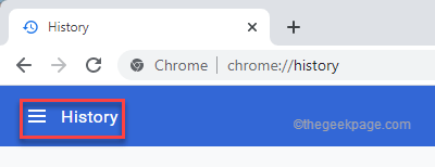 ประวัติ Chrome ขั้นต่ำ