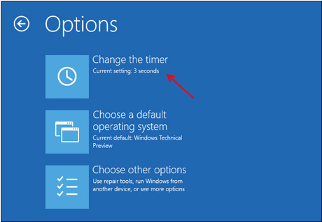 temporizador de mudança do windows10