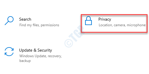 Instellingen Privacy