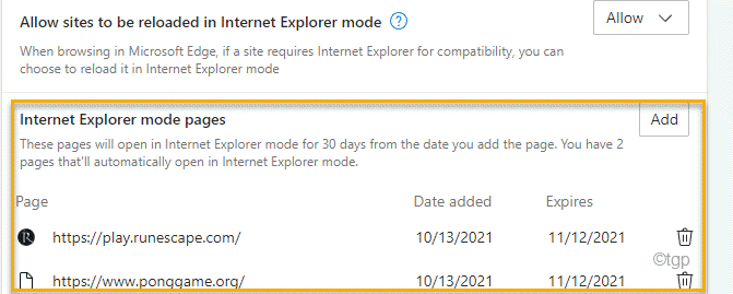 Excluir o mínimo do site