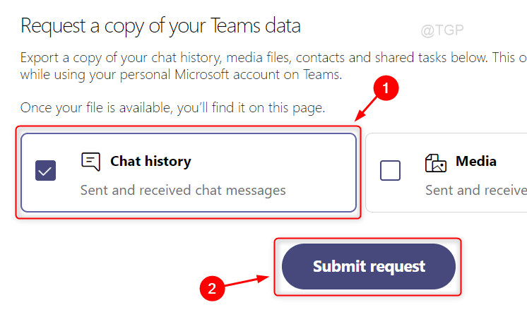 Exportar historial de chat Equipos Mín.