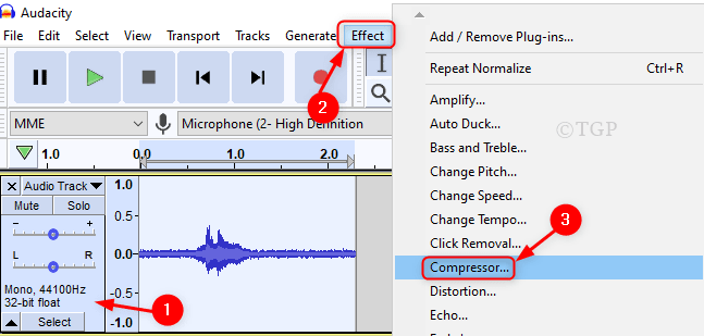 Compressore Da Effetto Audacity Min