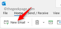 Outlook Nová pošta min
