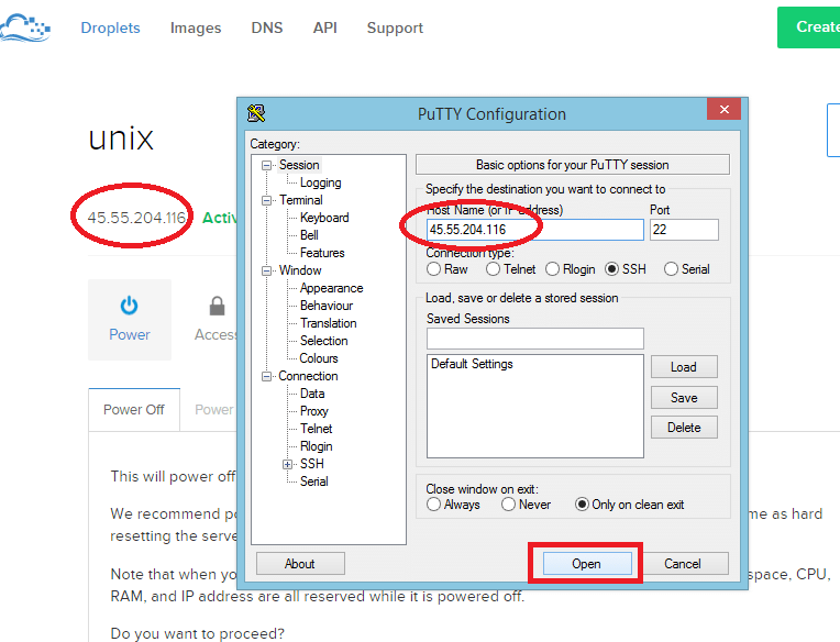 Login-Putty