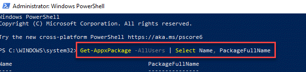 Windows Powershell Ejecutar Obtener Appxpackage Comando Entrar