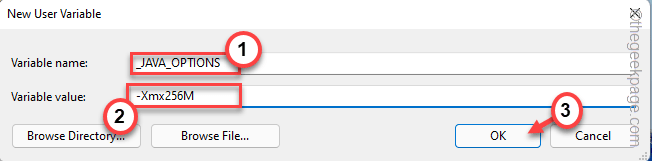 Java valikud Min