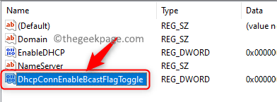 Dhcp Connenablebcastflagtoggle Mínimo de entrada