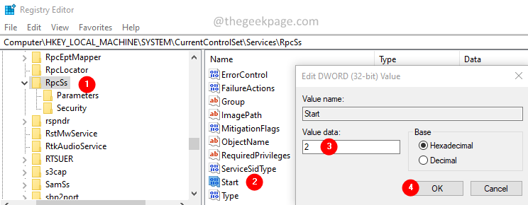 Rpcss Start Service