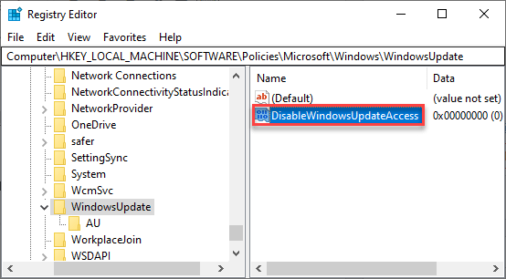 Keela Windows Update Access Min